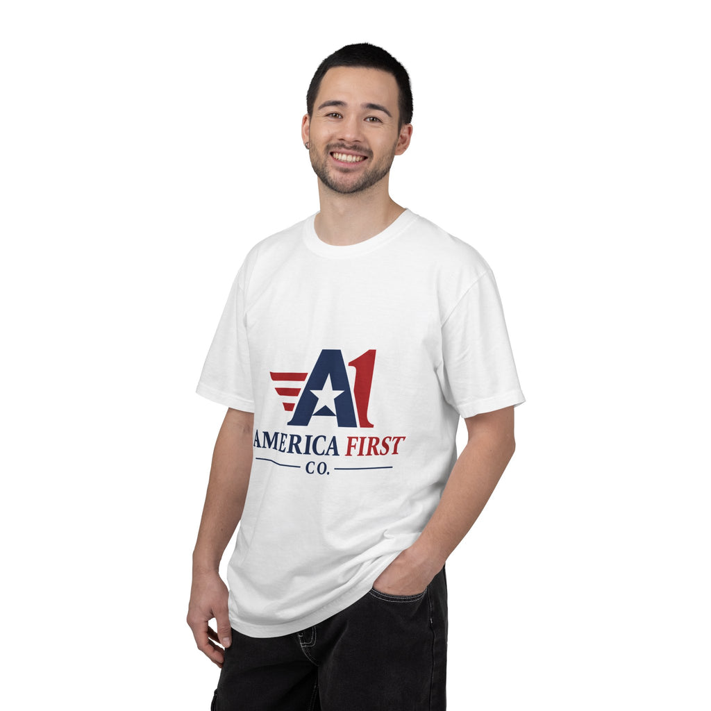 America First Logo T-Shirt — Patriotic USA Graphic Tee