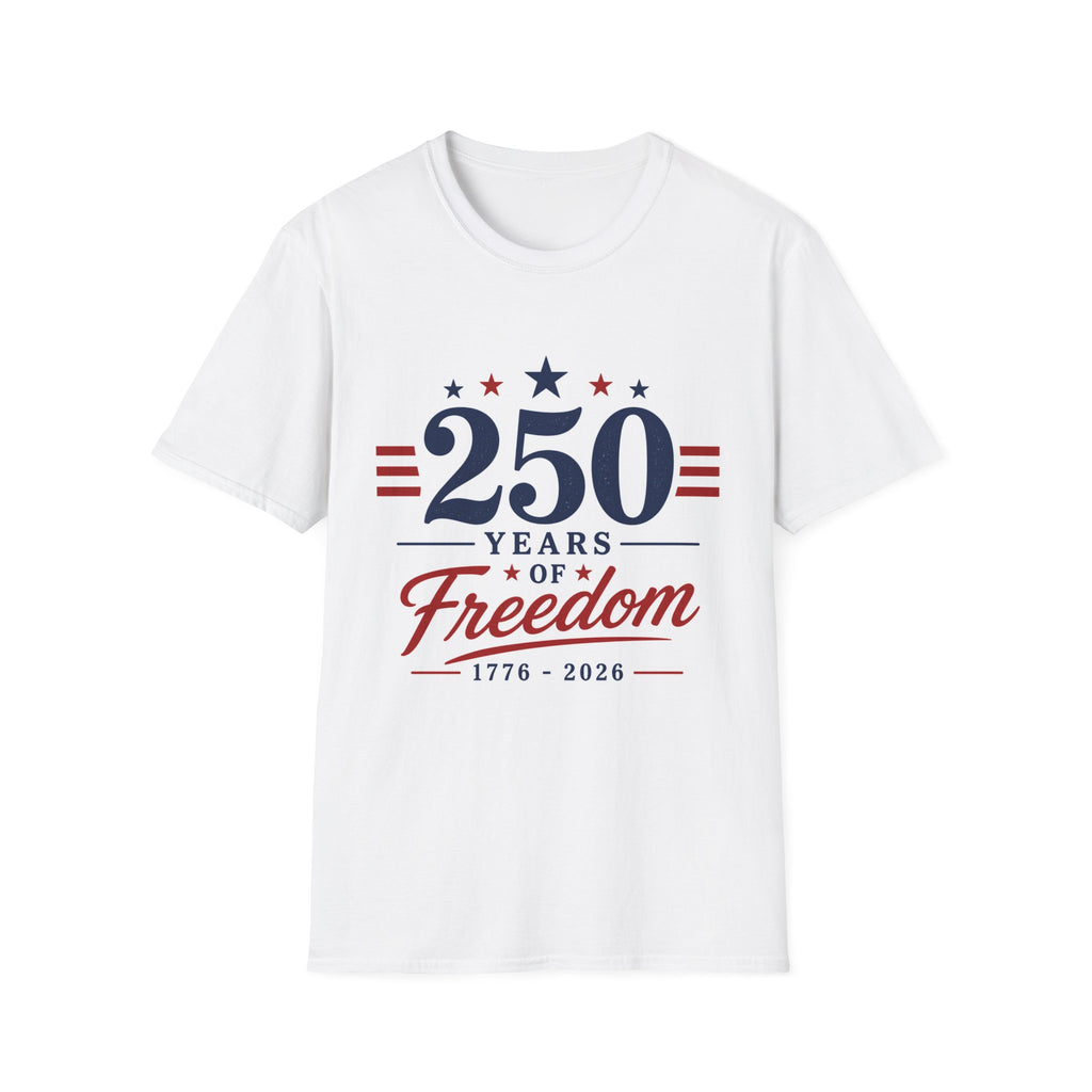 250 Years of Freedom T-Shirt — 1776–2026 Patriotic Anniversary Tee