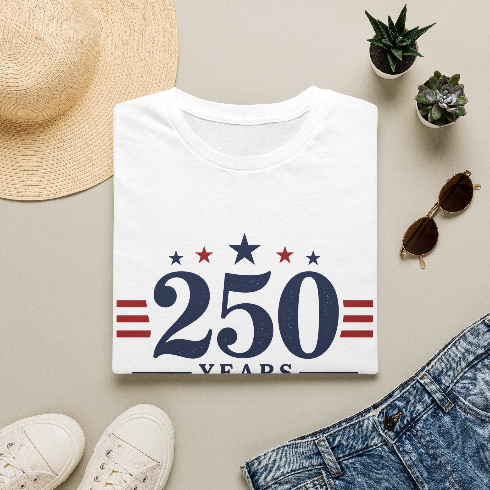 250 Years of Freedom T-Shirt — 1776–2026 Patriotic Anniversary Tee