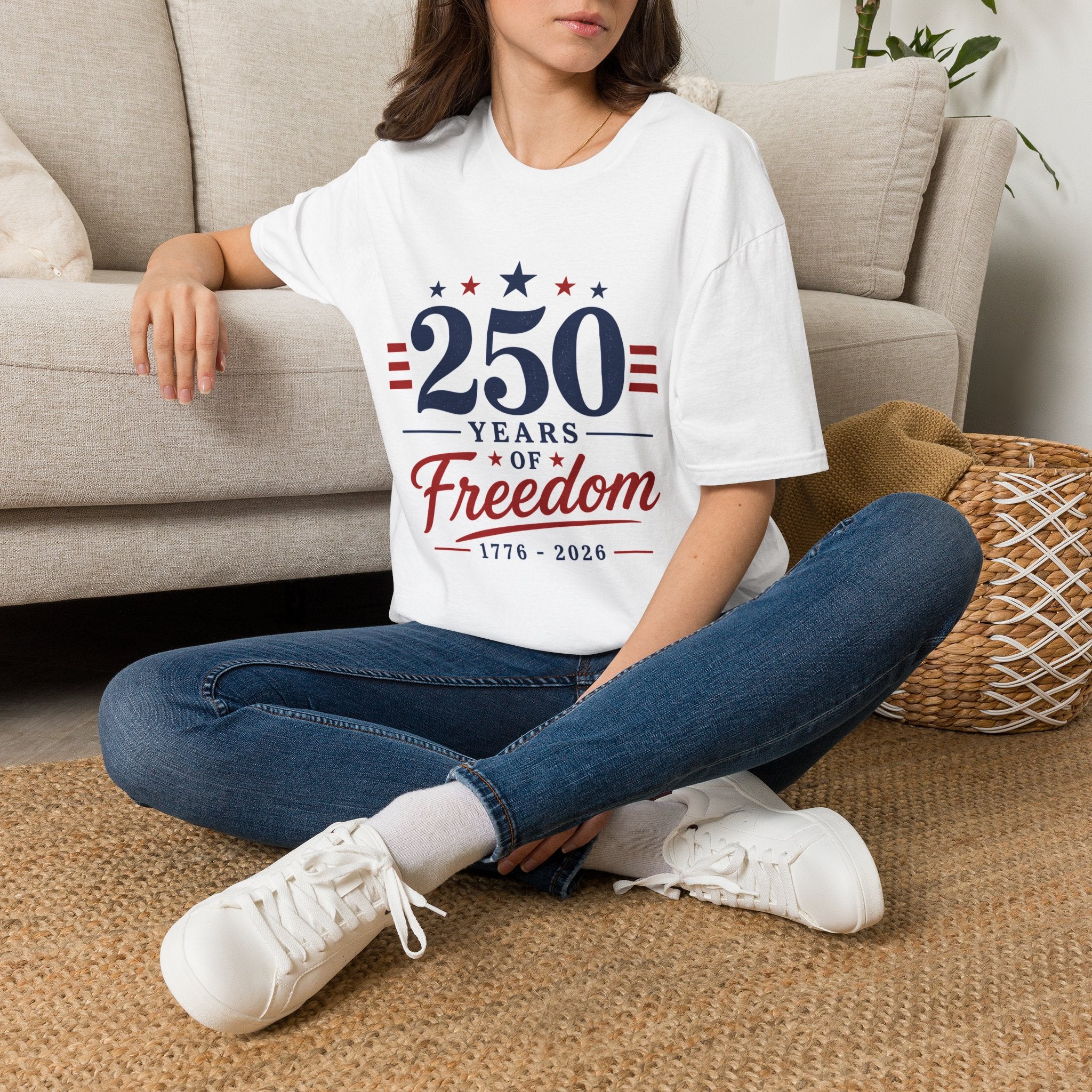 250 Years of Freedom T-Shirt — 1776–2026 Patriotic Anniversary Tee