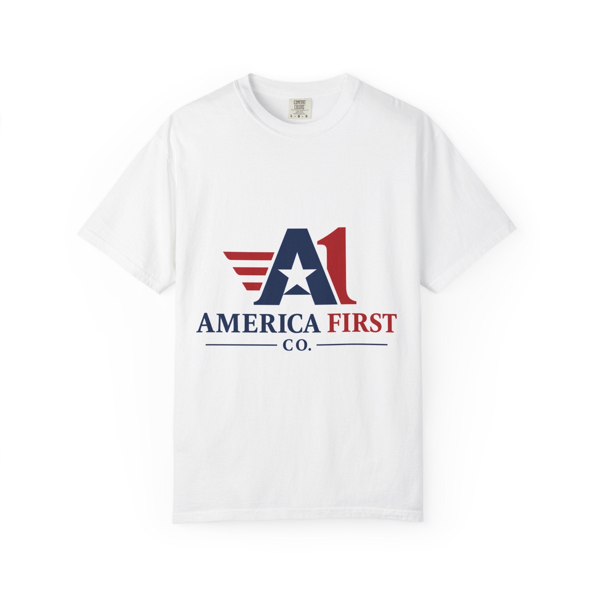 America First Logo T-Shirt — Patriotic USA Graphic Tee